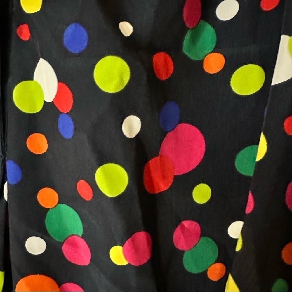 MODCLOTH Woman’s Sleeveless Top Polka Dot Multicolor Retro Vintage Novelty Sz L - Picture 4 of 8
